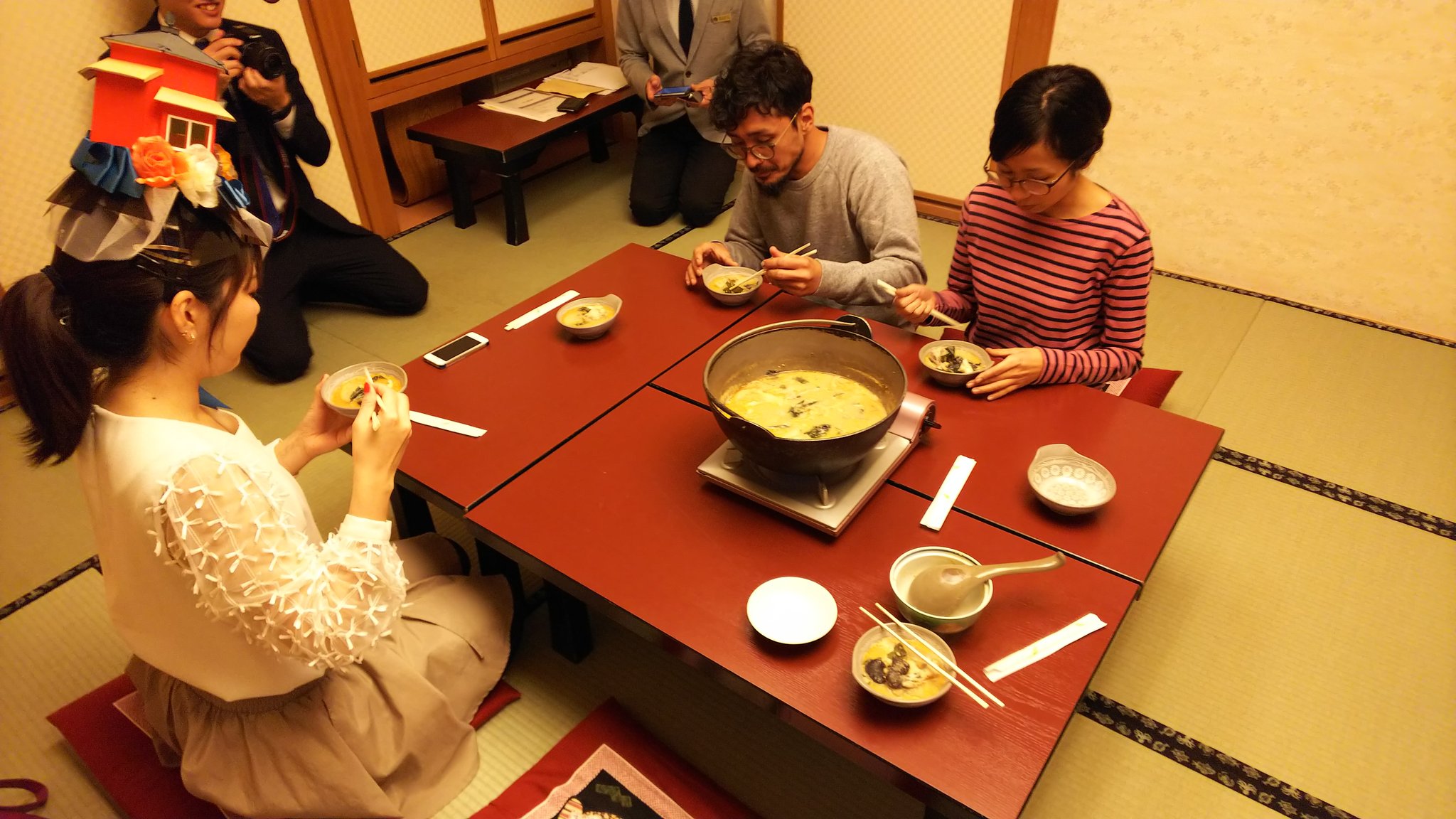 あんこう鍋試食