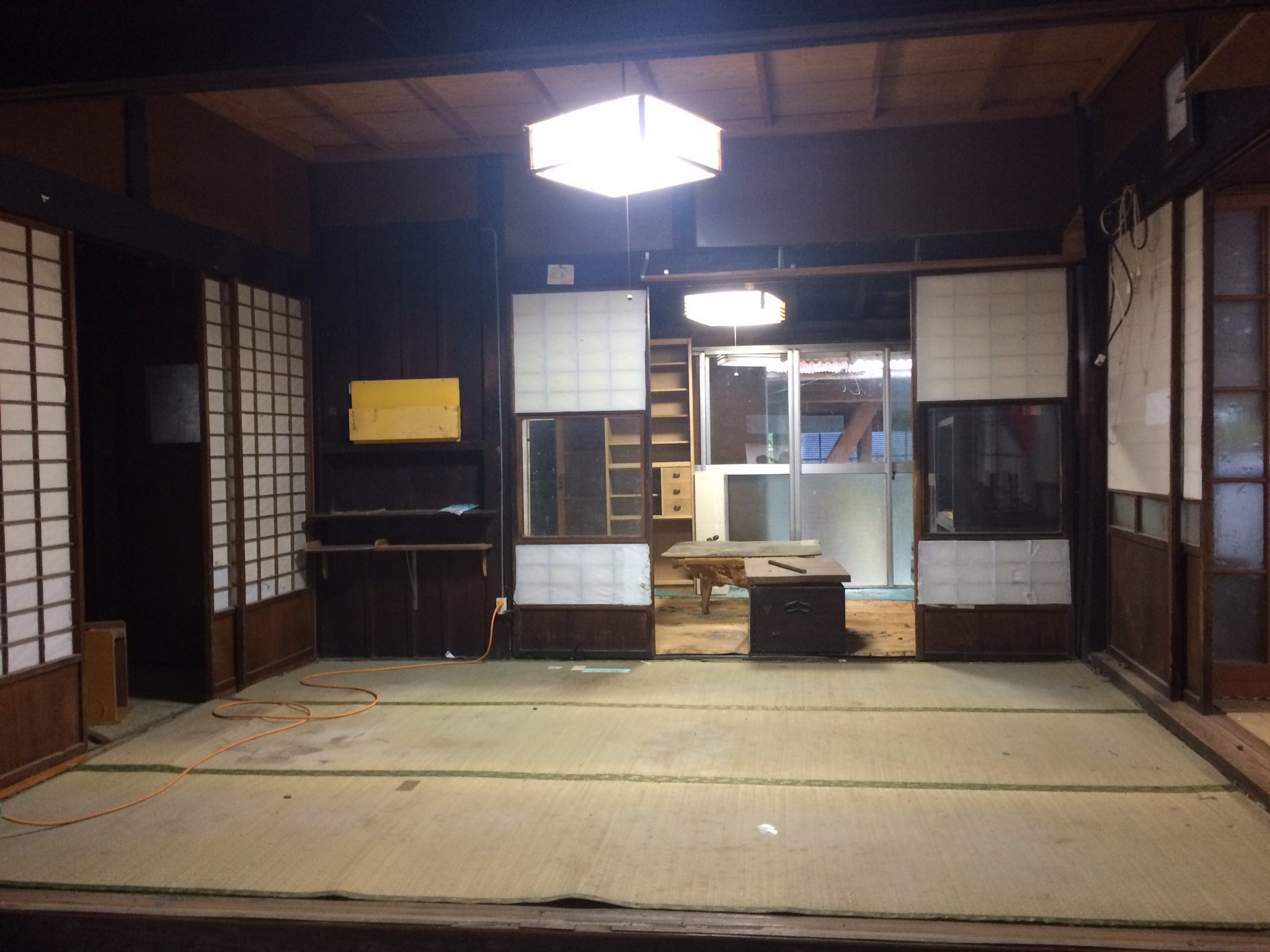 和室床剥がし前