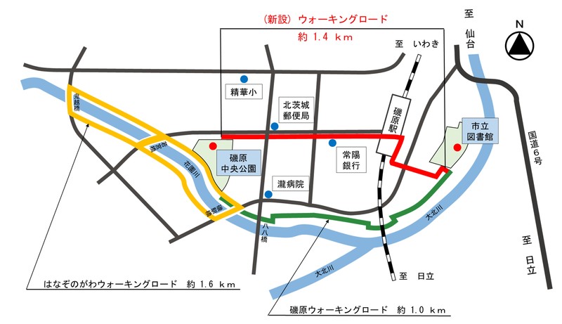 ウォーキングロード地図